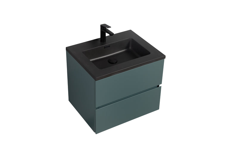 Mueble De Baño Aereo 60X48X50cm Verde Oscuro - Aqualia Coello