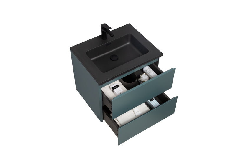 Mueble De Baño Aereo 60X48X50cm Verde Oscuro - Aqualia Coello