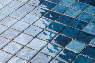 Mosaico De Ceramica Brillante 7.5X7.5cm Mar Mesh - Eliane Noronha