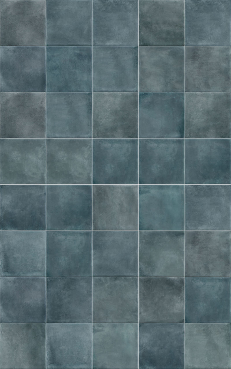 Revestimiento De Ceramica Brilllante 15,5x15,5cm Blue - Eliane Marrakesh