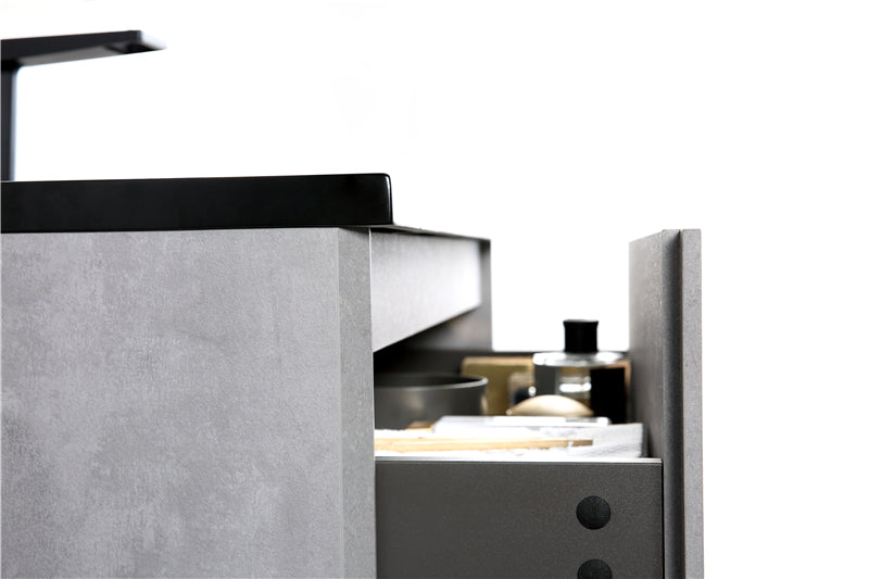 Mueble De Baño Aereo 60X48X50cm Gris - Aqualia Coello