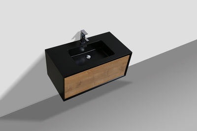 Mueble De Baño Aereo 90X48X55cm  Oak - Aqualia Bitti