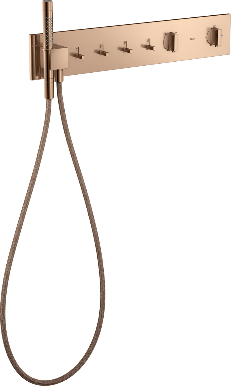 Modulo Termostático Empotrado 470/110 4F Oro Rojo Pulido - Axor