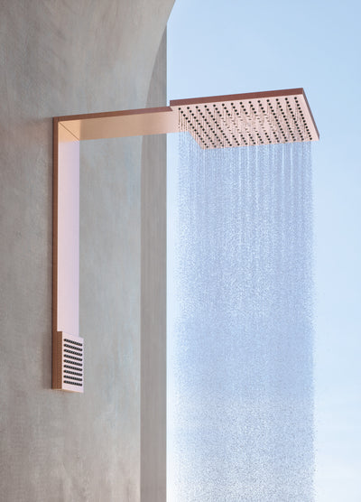 Modulo De ducha 250/250 2 Jet Con Ducha De Hombro Oro Rojo Pulido- Axor