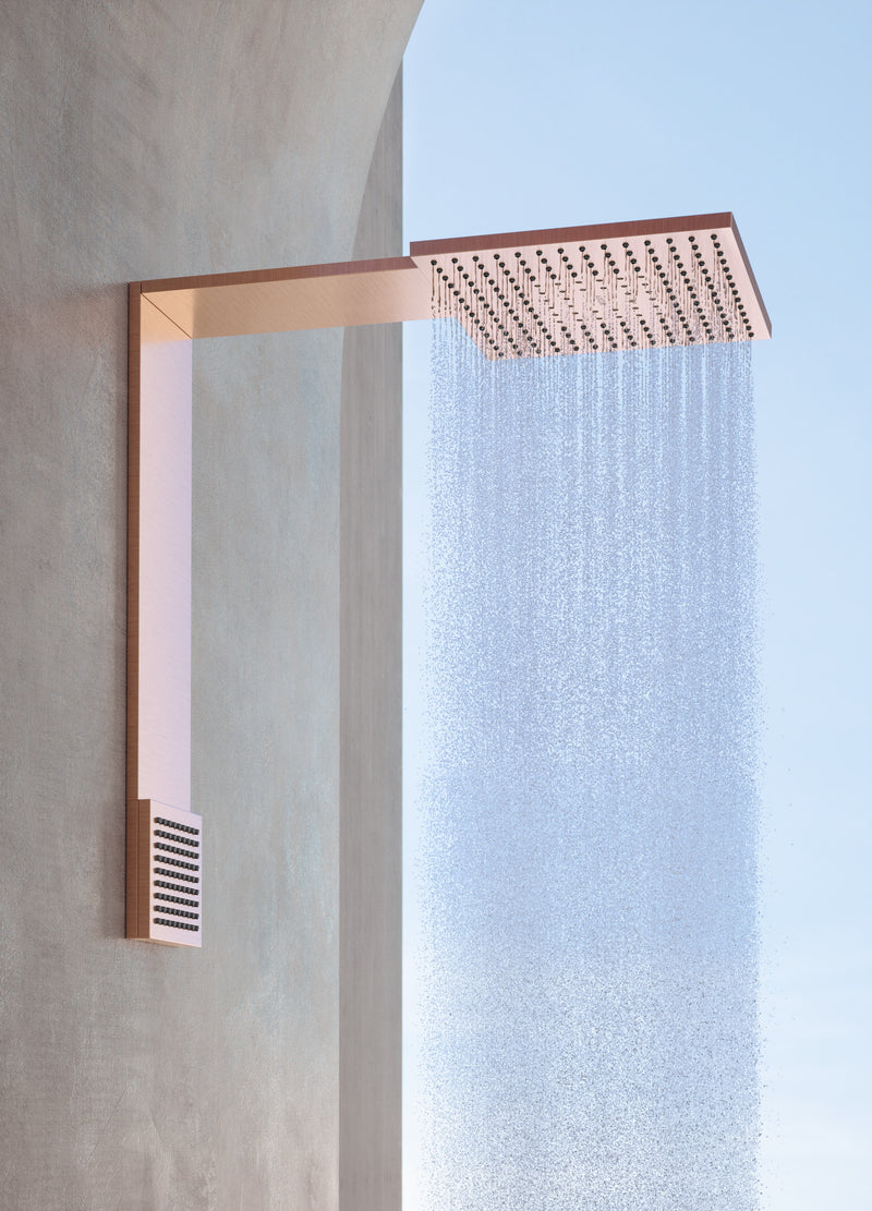 Modulo De ducha 250/250 2 Jet Con Ducha De Hombro Oro Rojo Pulido- Axor