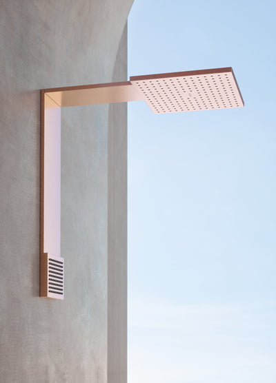 Modulo De ducha 250/250 2 Jet Con Ducha De Hombro Oro Rojo Pulido- Axor