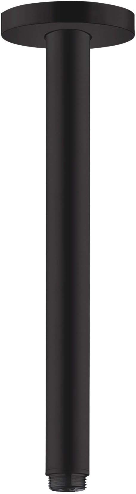 Brazo De Ducha De Techo Platillo Redondo 30cm Negro Mate - Hansgrohe