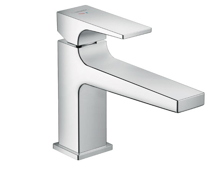 Grifo De Lavamanos Monomando 100 Con Manecilla Plana y Vaciador Push Open - Hansgrohe Metropol