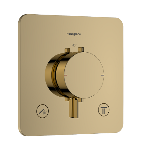 Termostato Empotrado 2F Oro Pulido - Hasngrohe Ecostat Comfort Q