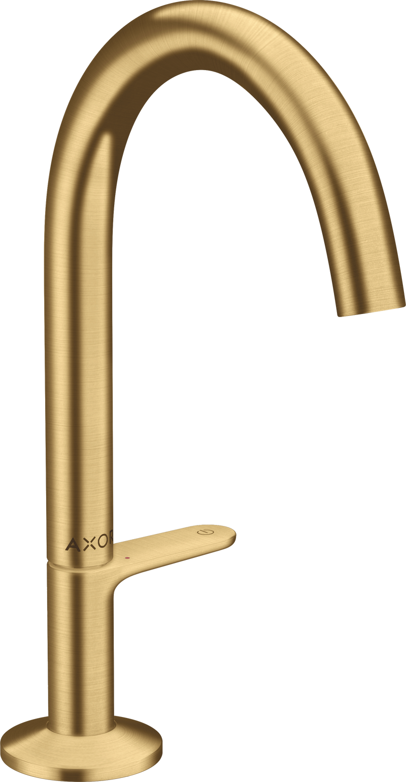 Grifo de Lavamanos Monomando 170 Con Vaciador Oro Cepillado - Axor One