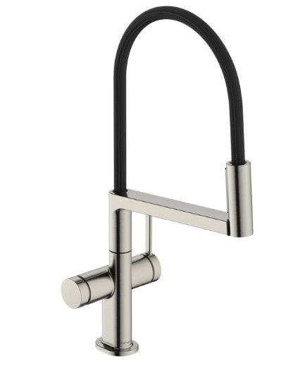 Grifo Fregador Monomando 210 3J Acero Inoxidable  -  Hansgrohe Talis M54 Powder Spray