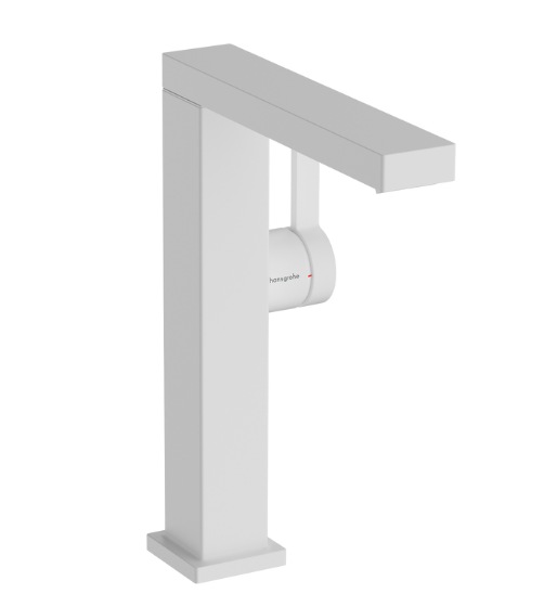 Grifo de Lavamanos 210 Fine CoolStart EcoSmart+ con Vaciador Blanco Mate - Hansgrohe Tecturis E