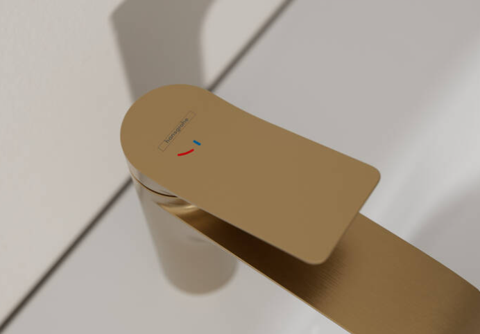 Grifo de Lavamanos 110 CoolStart con Vaciador Bronce Cepillado - Hansgrohe Vivenis