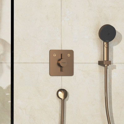 Grifo de Ducha Empotrado 2F Bronce Cepillado - Hansgrohe Duoturn Q