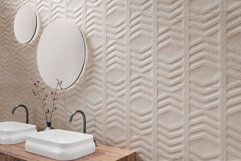 Revestimiento De Ceramica Rectificado Mate 40X120Cm Taupe - Keraben Underground