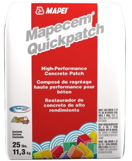 Restaurador de Concreto de Alto Rendimiento 25lbs - Mapei Mapecem Quickpatch
