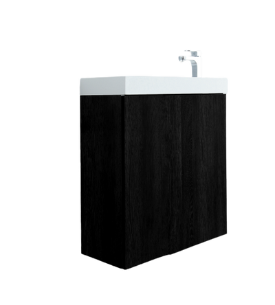 Mueble De Baño Aereo 50X29X82cm Negro - Aqualia Bellini