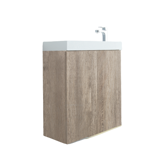 Mueble De Baño Aereo 50X29X82cm Oak - Aqualia Bellini