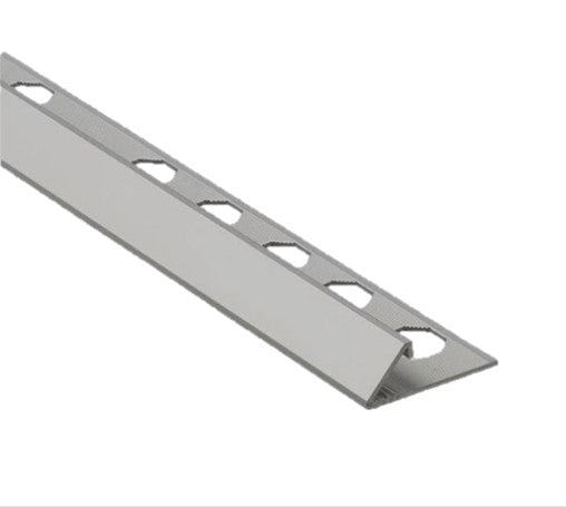 Perfil Redondeado De Aluminio Para Proteger Esquinas De Revestimientos 10mm x 2,5ml Anodizado Silver Mate - Emac Novobisel