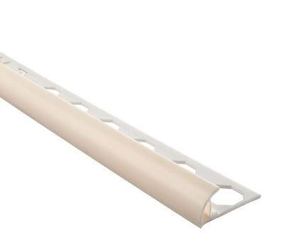 Perfil Redondeado de PVC Para Proteger Esquinas De Revestimientos 10mmx2.5ml Marfil - Emac Novocanto Pvc