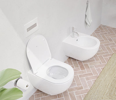 Inodoro Suspendido Redondo 6 L con Asiento - Oli Lake