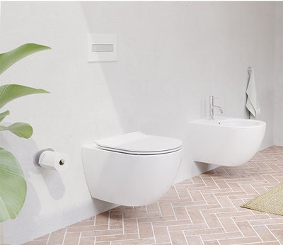 Inodoro Suspendido Redondo 6 L con Asiento - Oli Lake