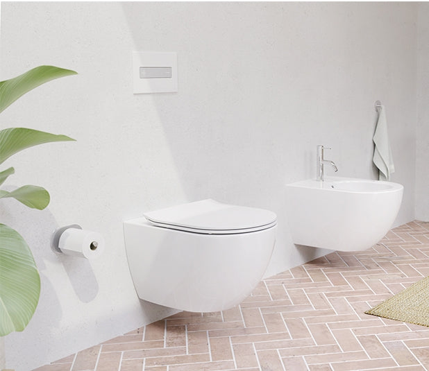 Inodoro Suspendido Redondo 6 L con Asiento - Oli Lake