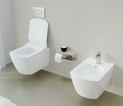 Inodoro Suspendido Rectangular 6 L con Asiento - Oli River