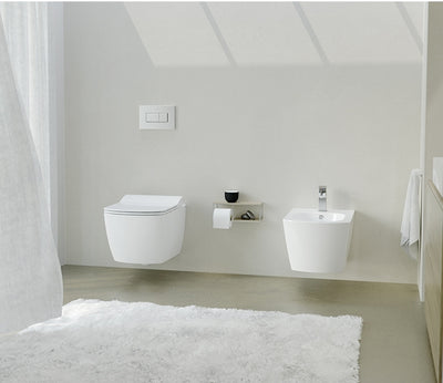 Inodoro Suspendido Rectangular 6 L con Asiento - Oli River