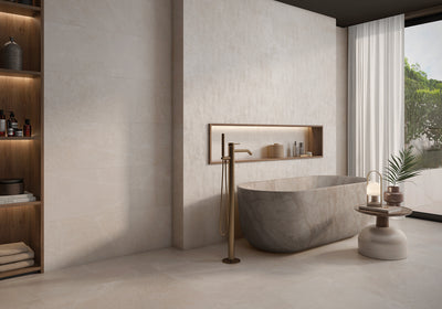 Revestimiento De Ceramica Mate Rectificado 40X120cm Beige - Keraben Masaya