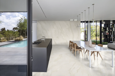 Porcelanato Rectificado Pulido 120x270cm Bianco Covelano - Portobello Marmol