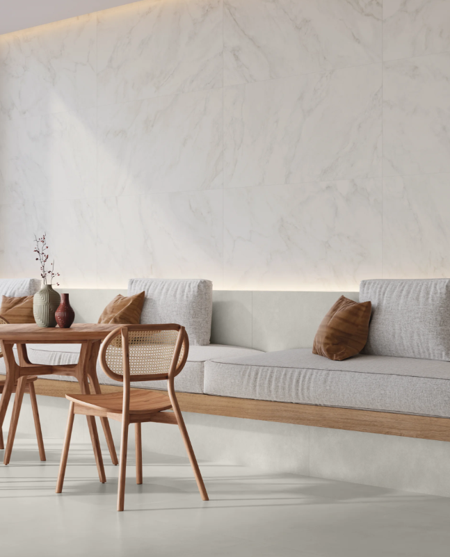 Porcelanato Esmaltado Mate 80X80cm Off White - Portobello Temps Hit