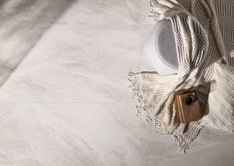 Porcelanato Esmaltado Rectificado Mate 60x120cm White  - Portobello Storm
