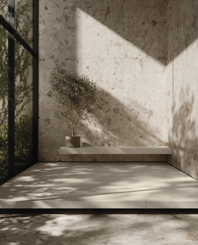 Porcelanato Esmaltado Mate Rectificado 120x270cm Mocaccino Da Torino  St- Portobello Breccia