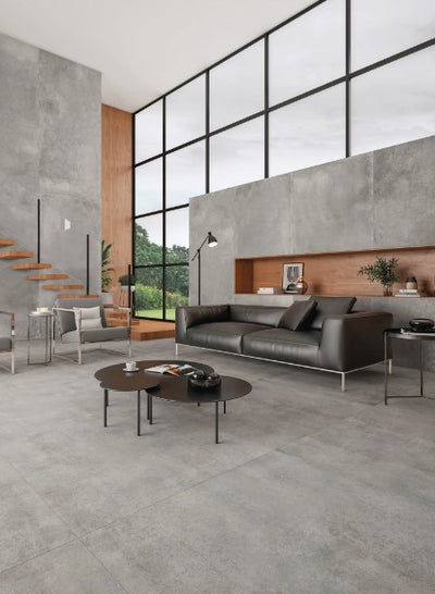Porcelanato Esmaltado Rectificado Mate 60X60cm Cement - Portobello Nord