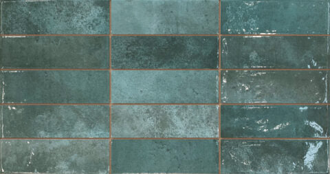 Revestimiento De Ceramica Brillante 31.6x60cm Blue - Prissmacer Pre. Ponto