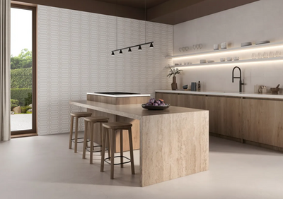 Revestimiento De Ceramica Mate Rectificado 30x90cm Beige - Keraben Eternia