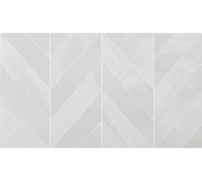 Revestimiento De Cerámica Mate 23.3X41cm Blanco Decorado- Graiman Spiga