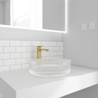 Lavamanos de Vidrio 40x40x12cm - Aqualia Opal