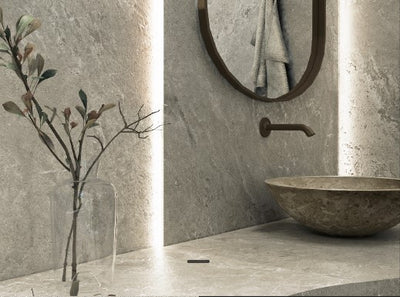 Porcelanato Esmaltado Mate Rectificado 123x123cm Grigio - Ceramica Villagres Pietra Di Merapi