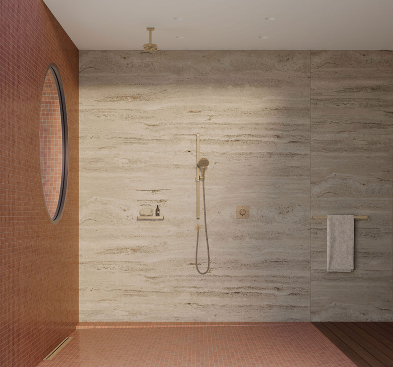 Termostato empotrado 2F SoftSquare Bronce Cepillado - Axor ShowerSelect ID