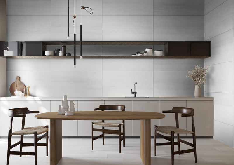 Porcelanato Esmaltado Rectificado Mate 60X120cm Blanco - Graiman Dolomite