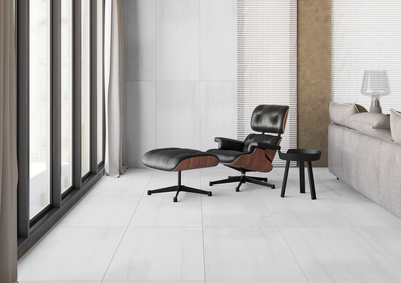Porcelanato Esmaltado Rectificado Mate 60X120cm Blanco - Graiman Dolomite