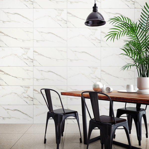 Revestimiento De Ceramica Brillante 32X56cm Carrara - Ceramica Cristofoletti Absolute
