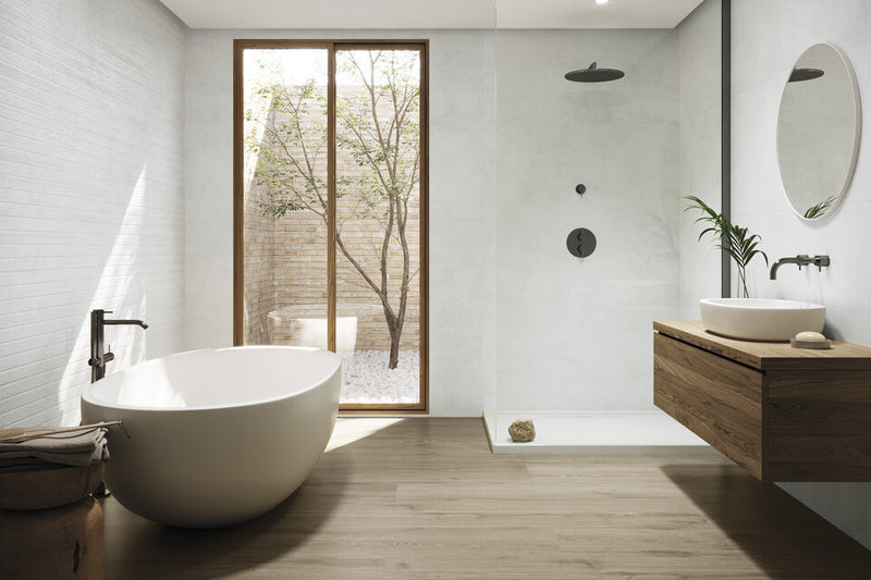 Revestimiento De Ceramica Mate Rectificado 60x120cm Aural Gray - Argenta Ikon