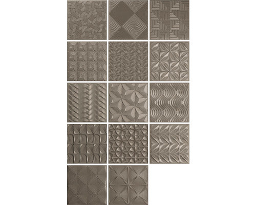 Revestimiento De Ceramica Mate 15X15cm Metalic- Baldocer Gamma