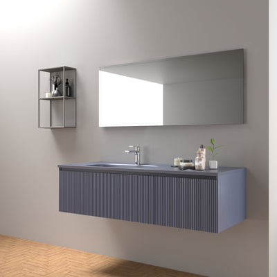 Mueble Aereo 135x52x35cm Azul Mate - Aqualia Deli