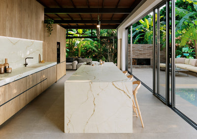 Megaformato Porcelanico Pulido 162x324cm Canela Roma 12 - Grespania Coverlam