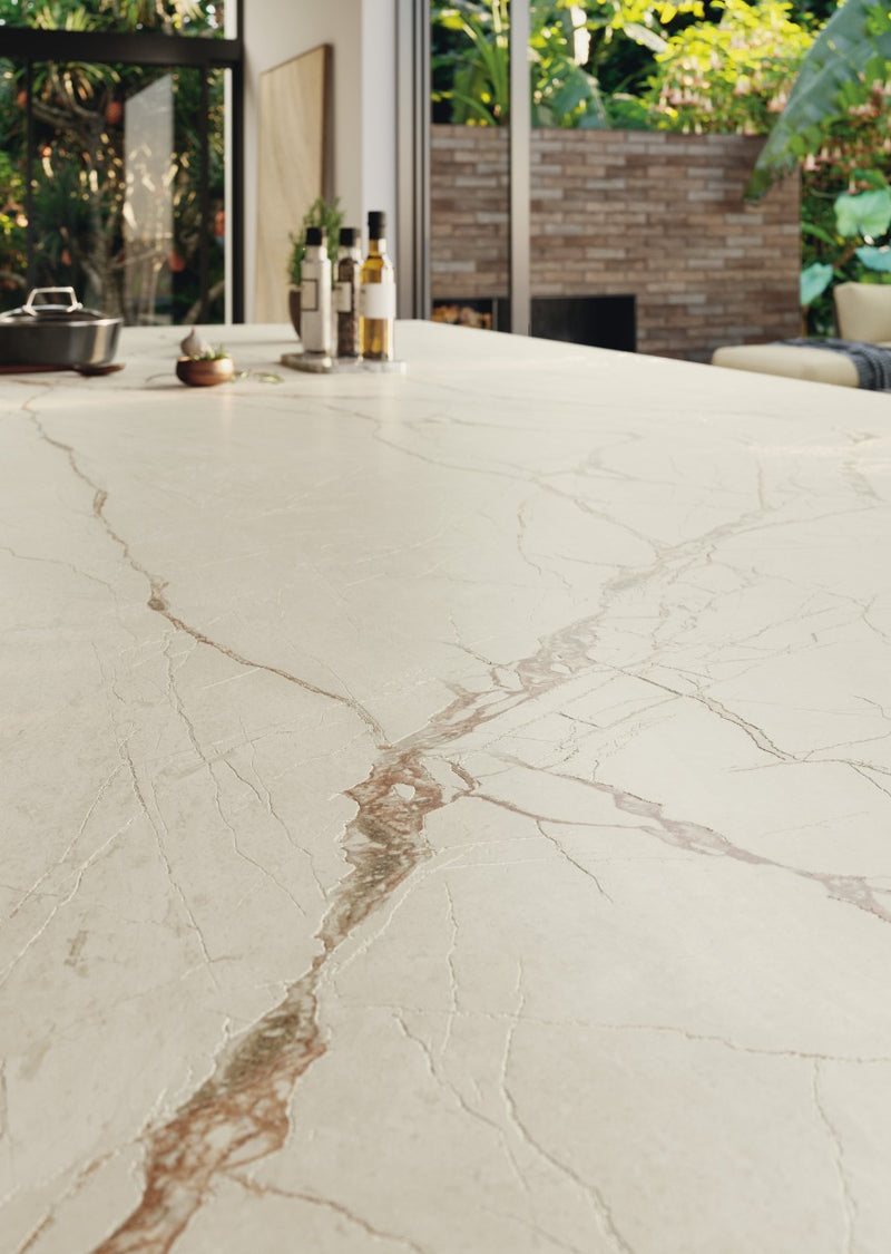 Megaformato Porcelanico Pulido 162x324cm Canela Roma 12 - Grespania Coverlam