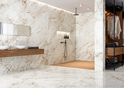 Megaformato Porcelanico Mate 162x324cm Blanco - Grespania Cuarzo Reno Coverlam